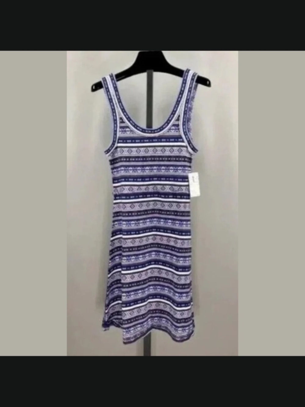 NEW Free People Dress Womens Small blue purple brown knit boho classic